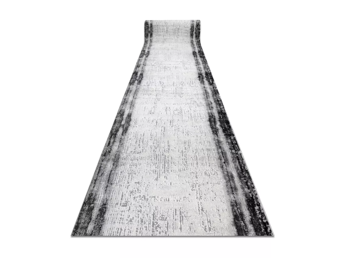 Tapis de couloir TULS 51235 moderne, anthracite 80x220 cm