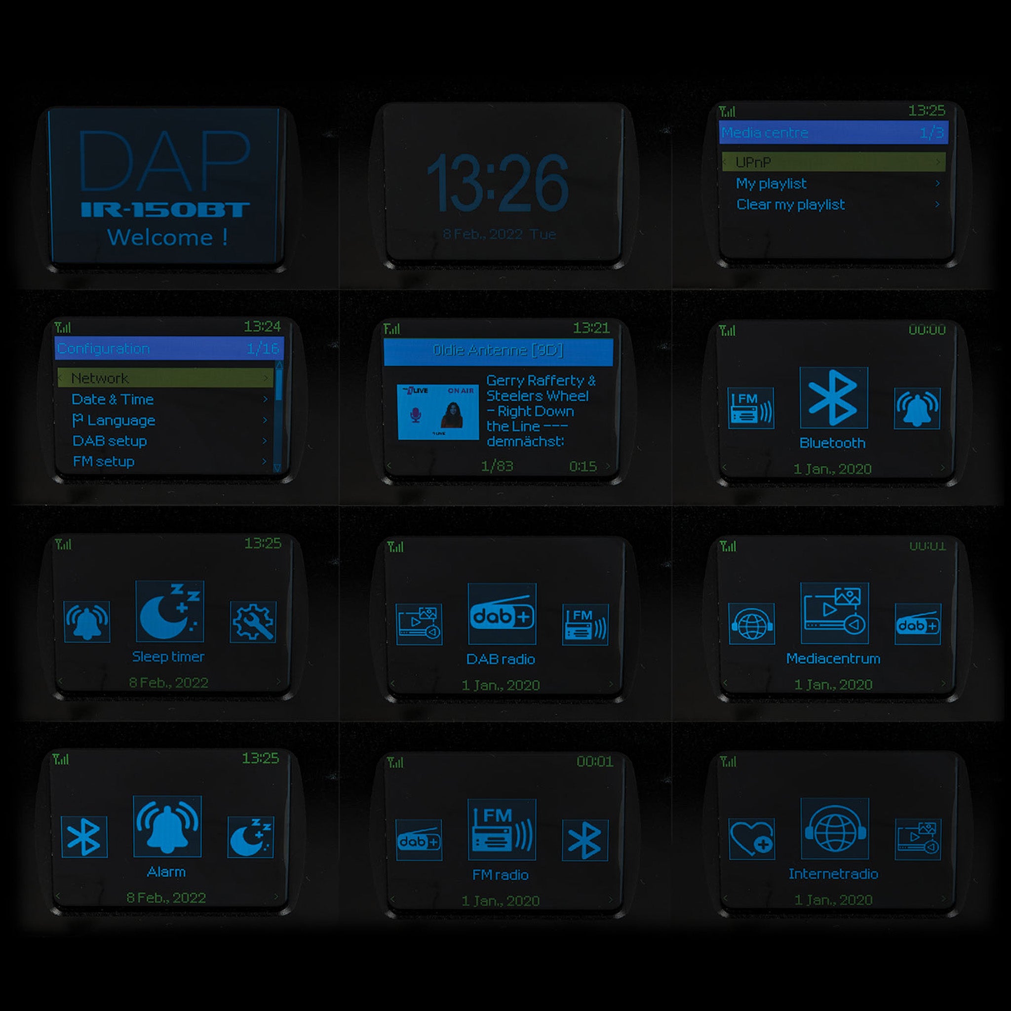 DAP PA-5500TU mediaspeler met bluetooth en 100V versterker