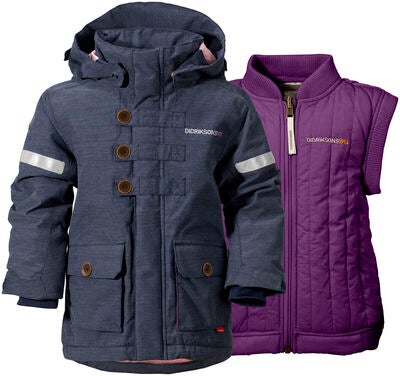 Didriksons Jakke Parkas Odina 2-in-1 Navy