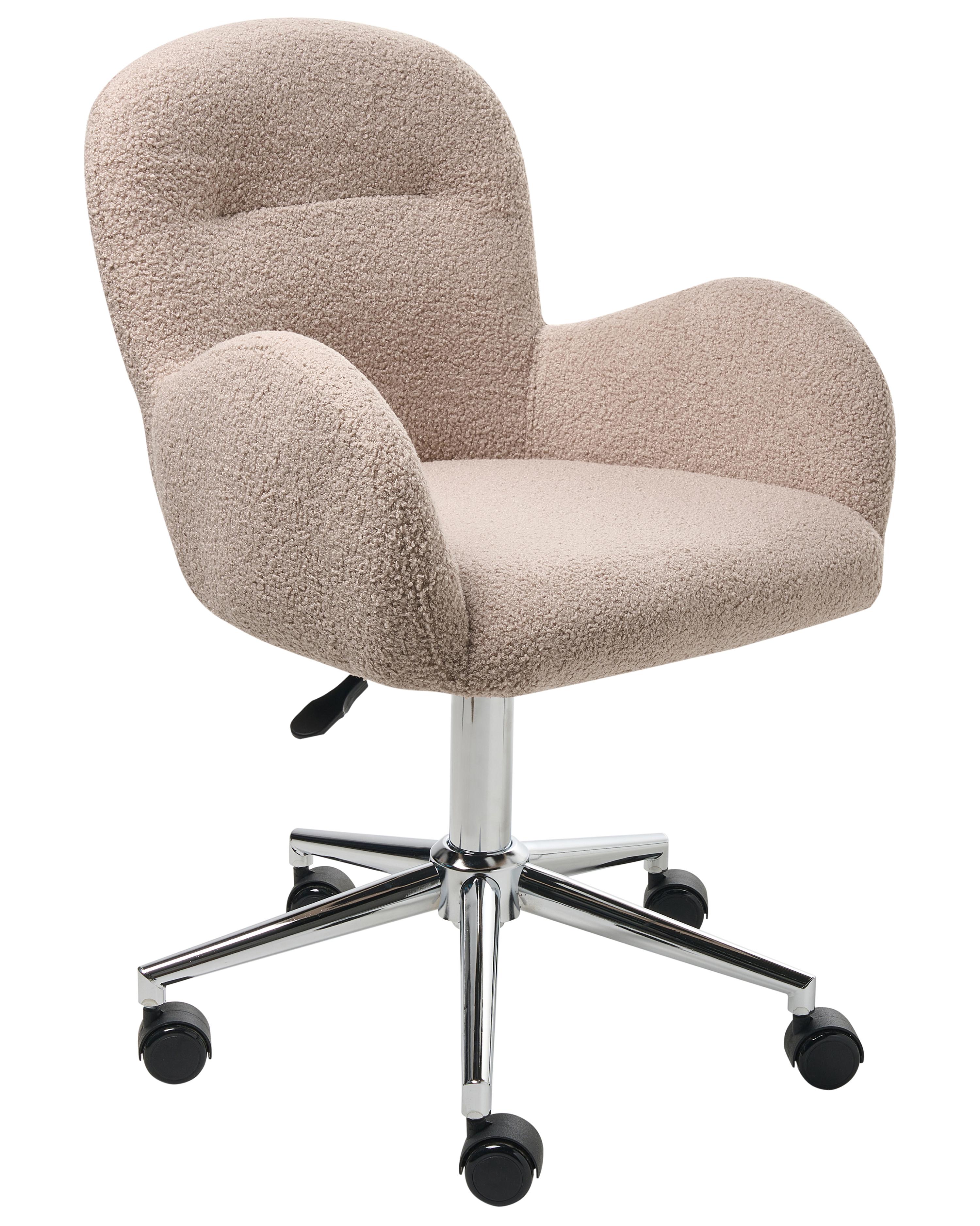 Bureaustoel PRIDDY Bouclé Beige