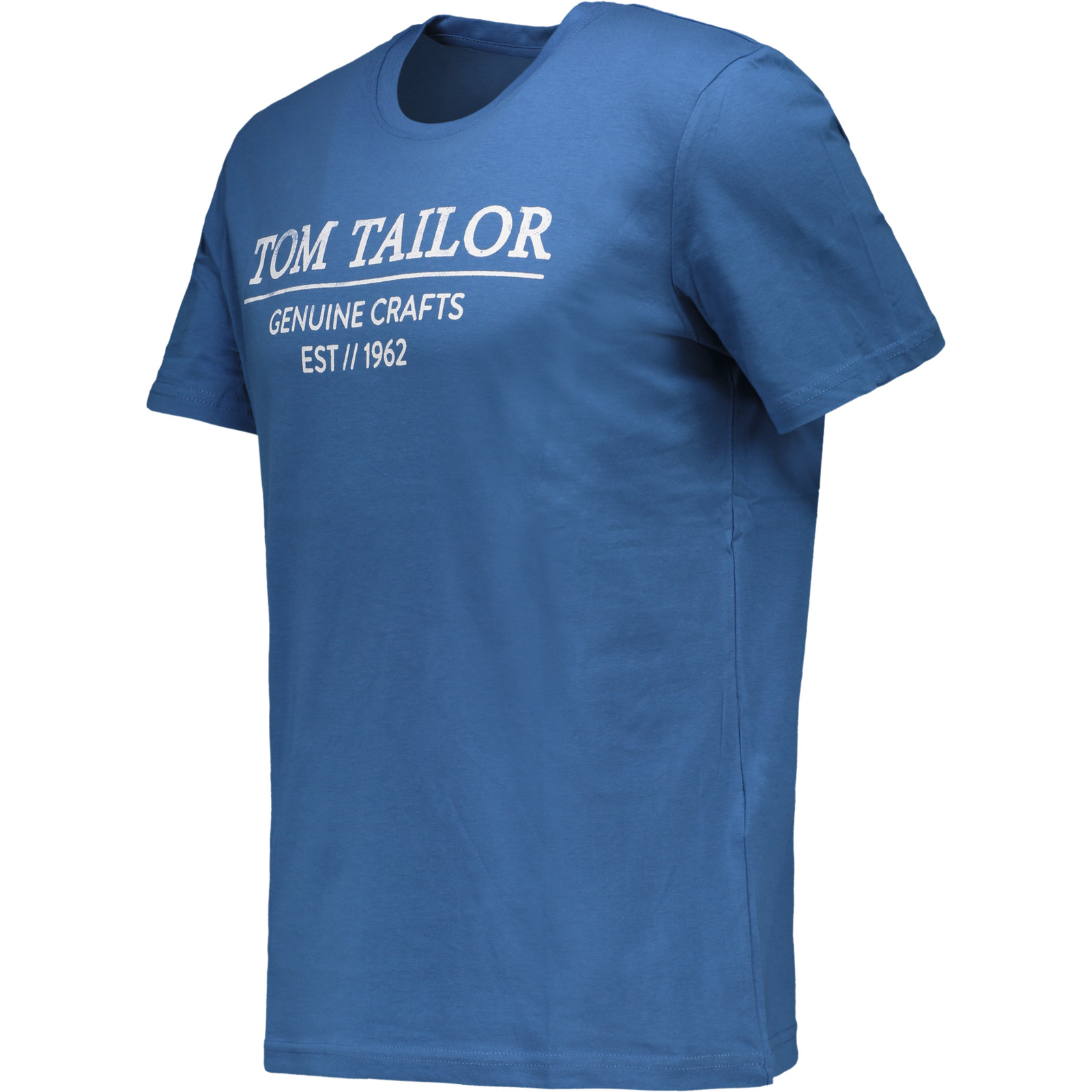 Tom Tailor Herren-Shirt Logo Tee M, mittelblau