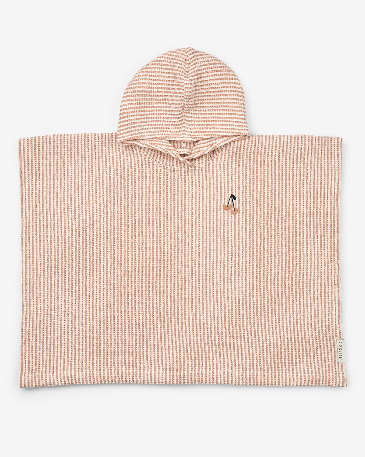 Badeponcho med Hette – Øk. Bomull Vaffelvevd | Paco Poncho Embroidery