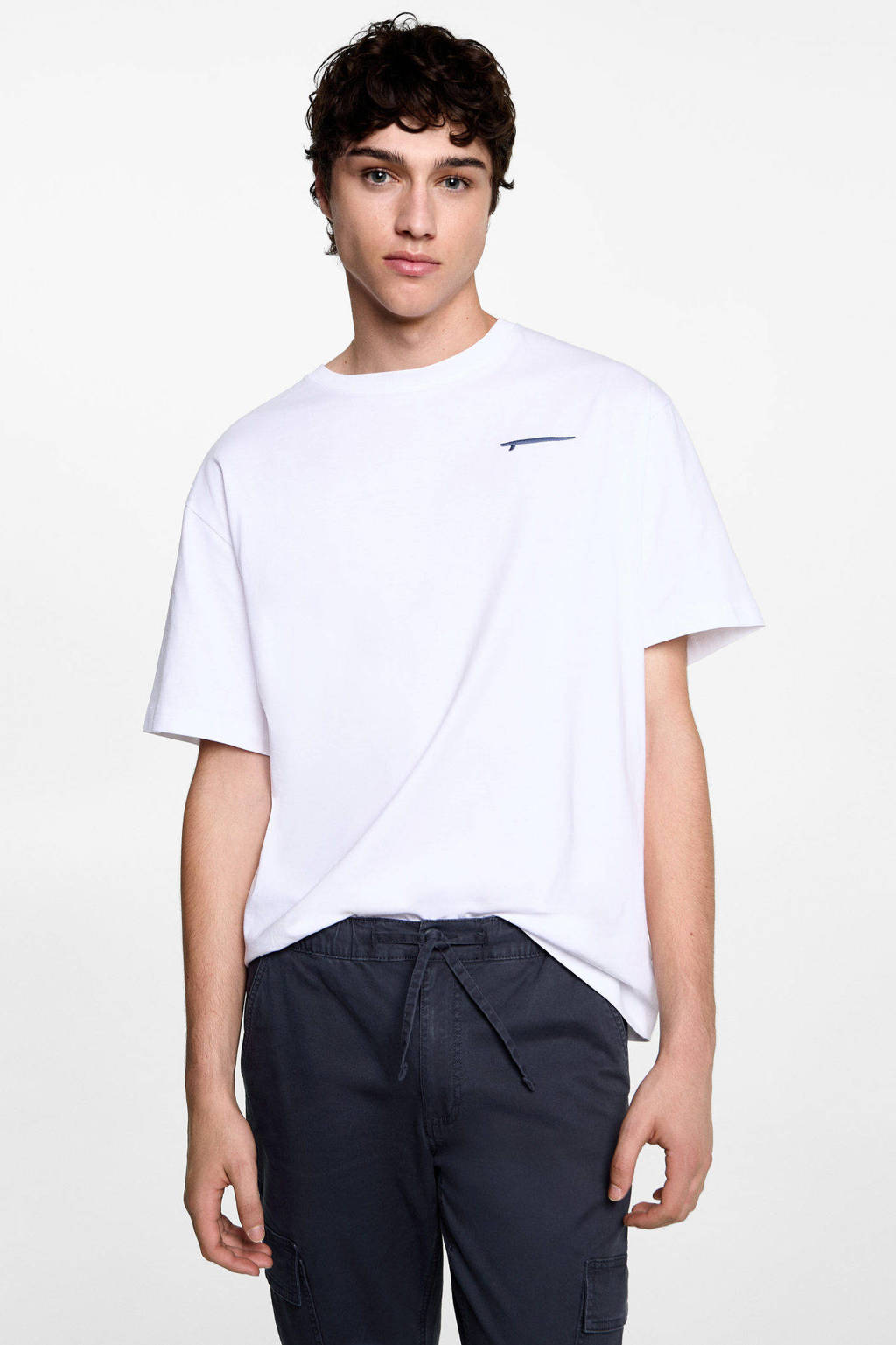 MANGO TEEN cargo broek marine
