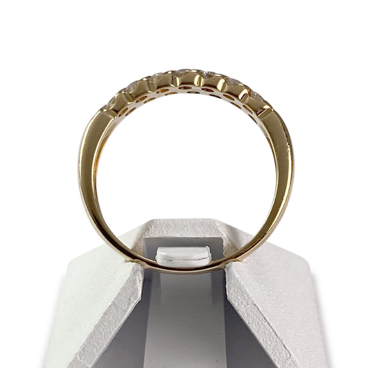 Bague d'occasion demi-tour or 750 jaune diamant