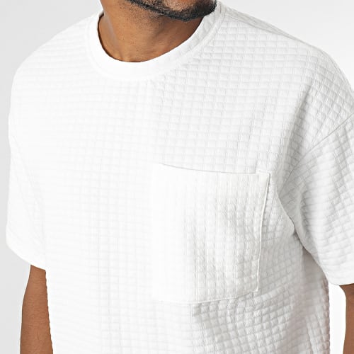Tee Shirt Poche Blanc
