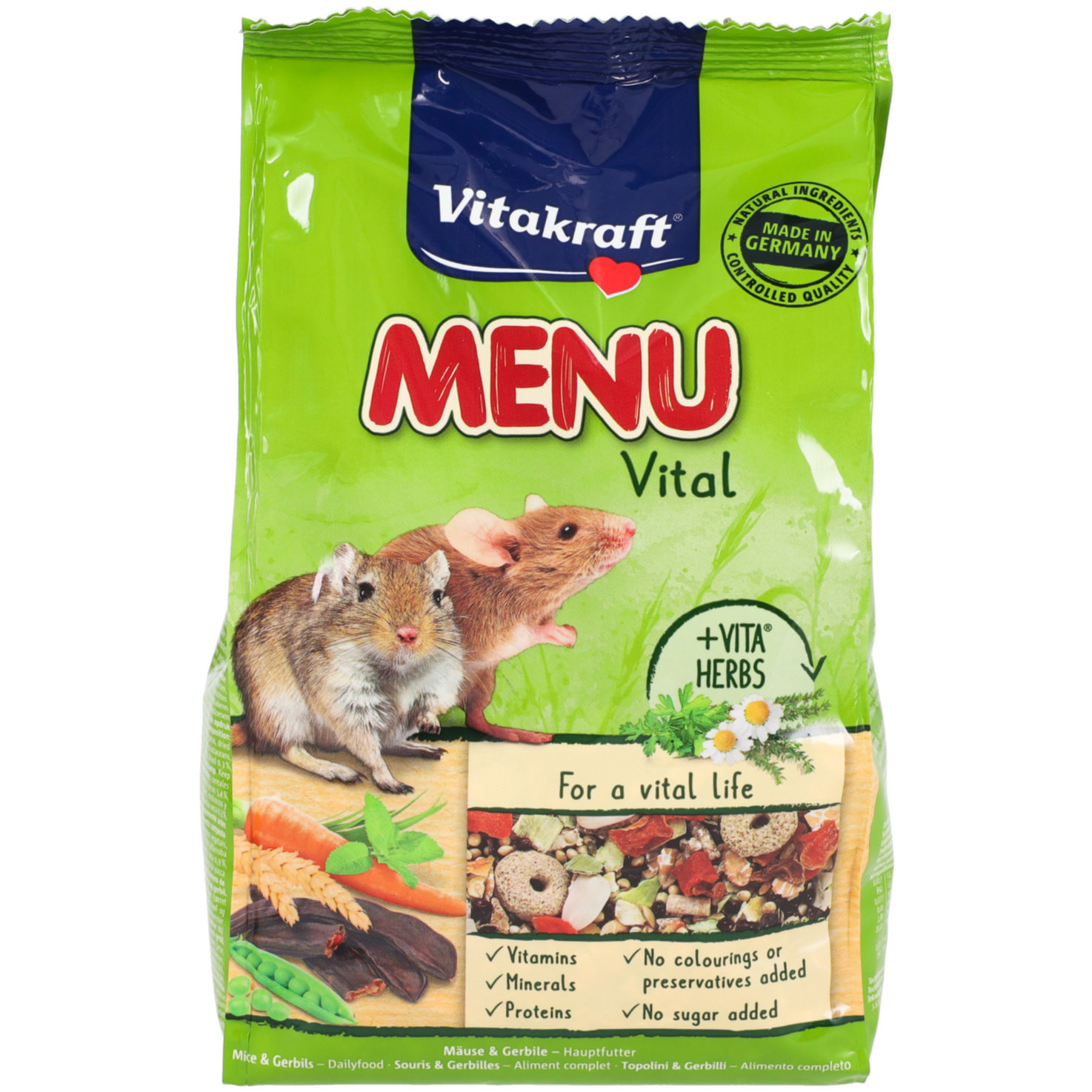 Vitakraft Menü Vital, 400g, Mäuse & Gerbile