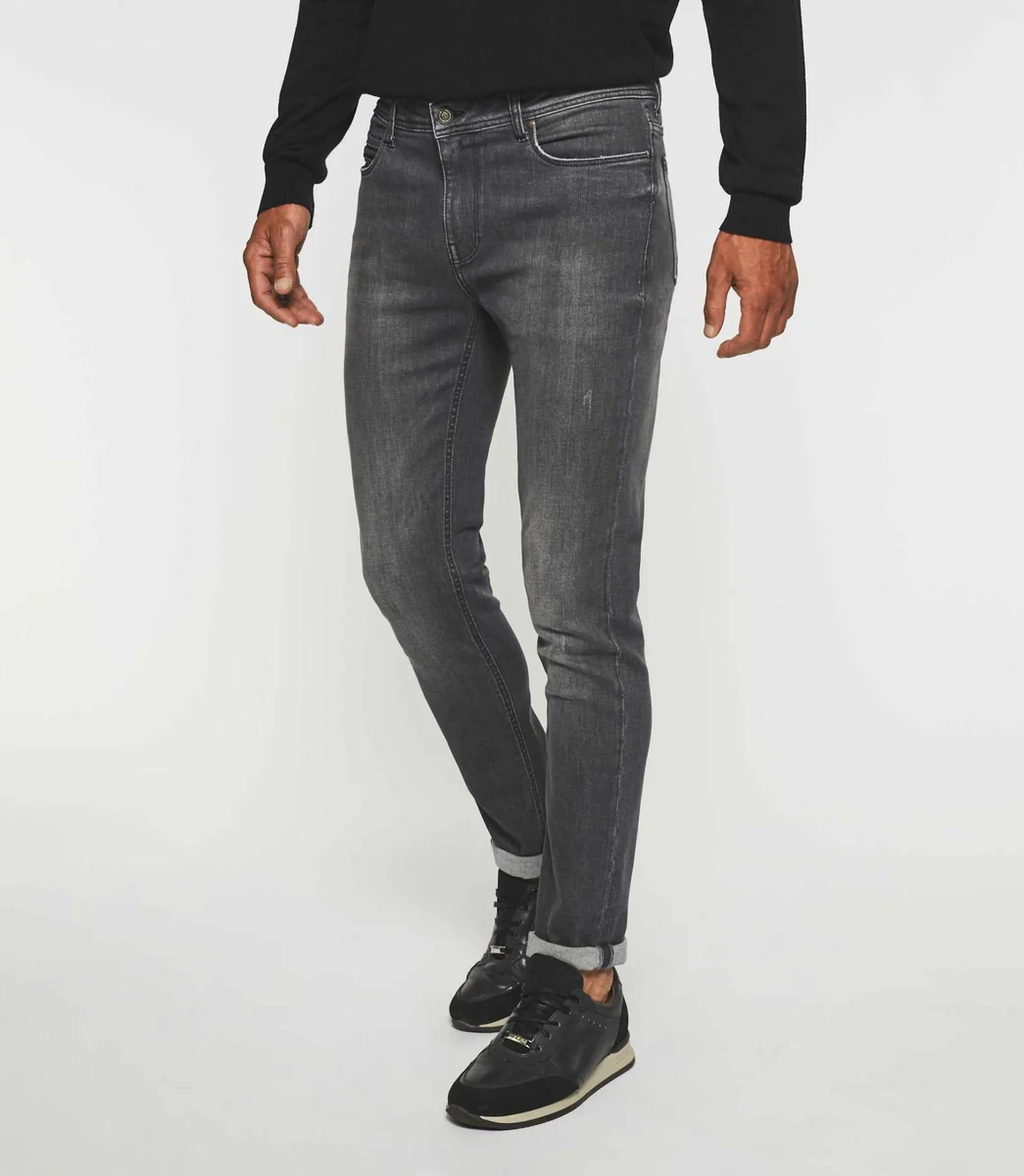 Jean super slim denim gris moyen EFFET