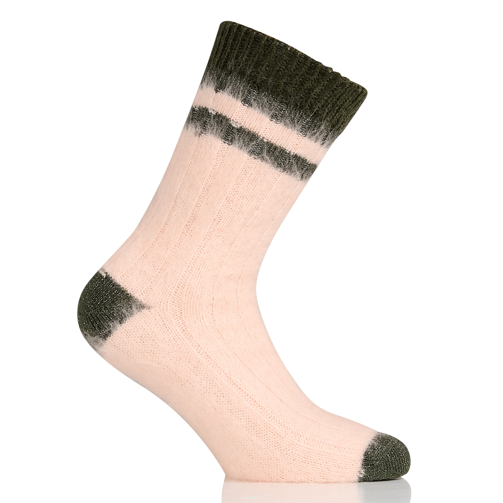 JOSHI - Chaussettes à côtes larges | Rose