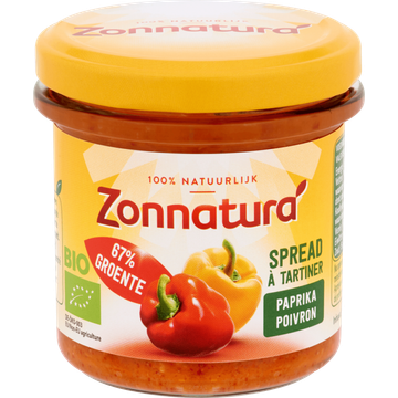Zonnatura Spread Paprika 135 g
