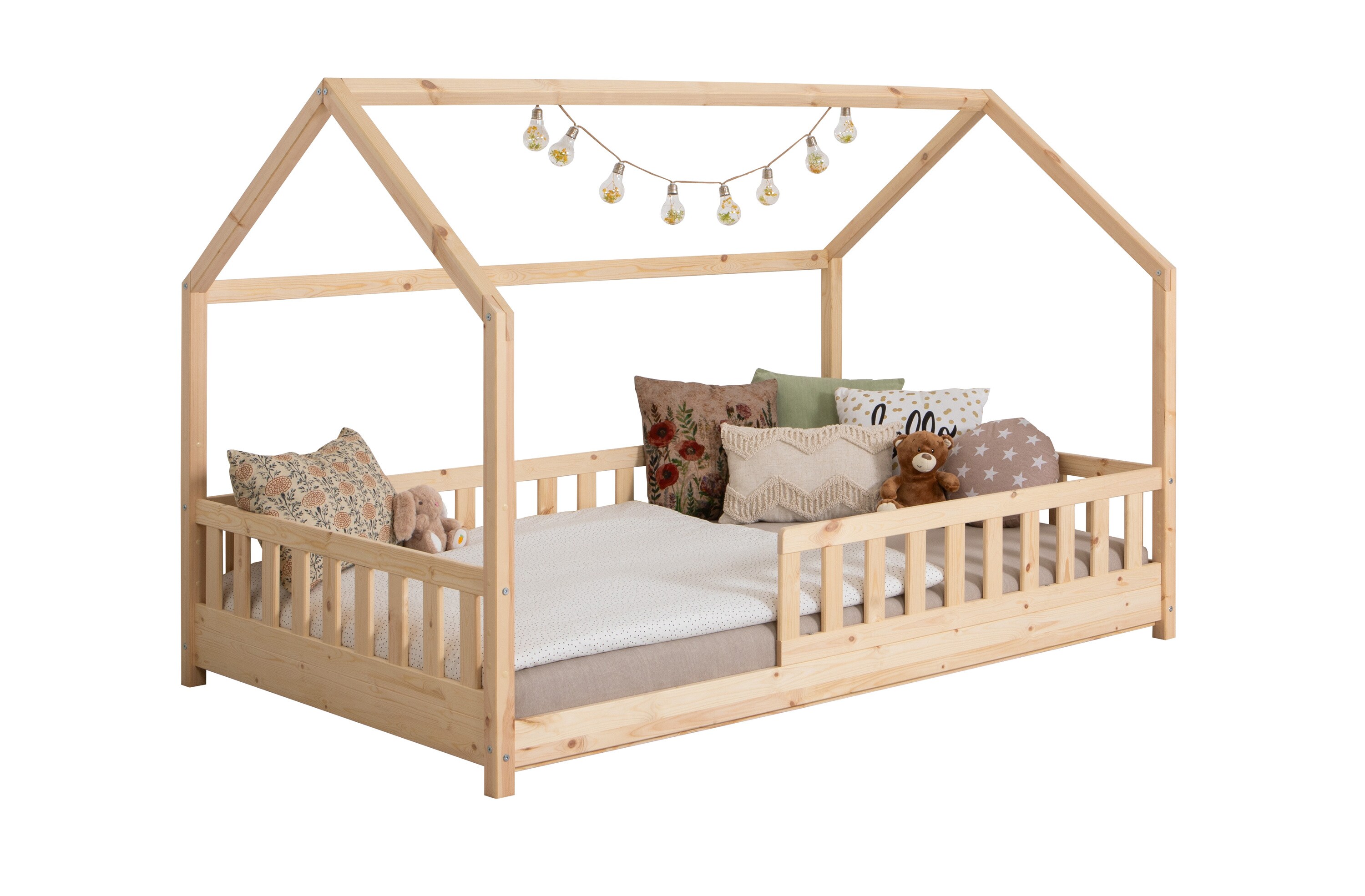 TiCAA Kinderbett Hausbett 