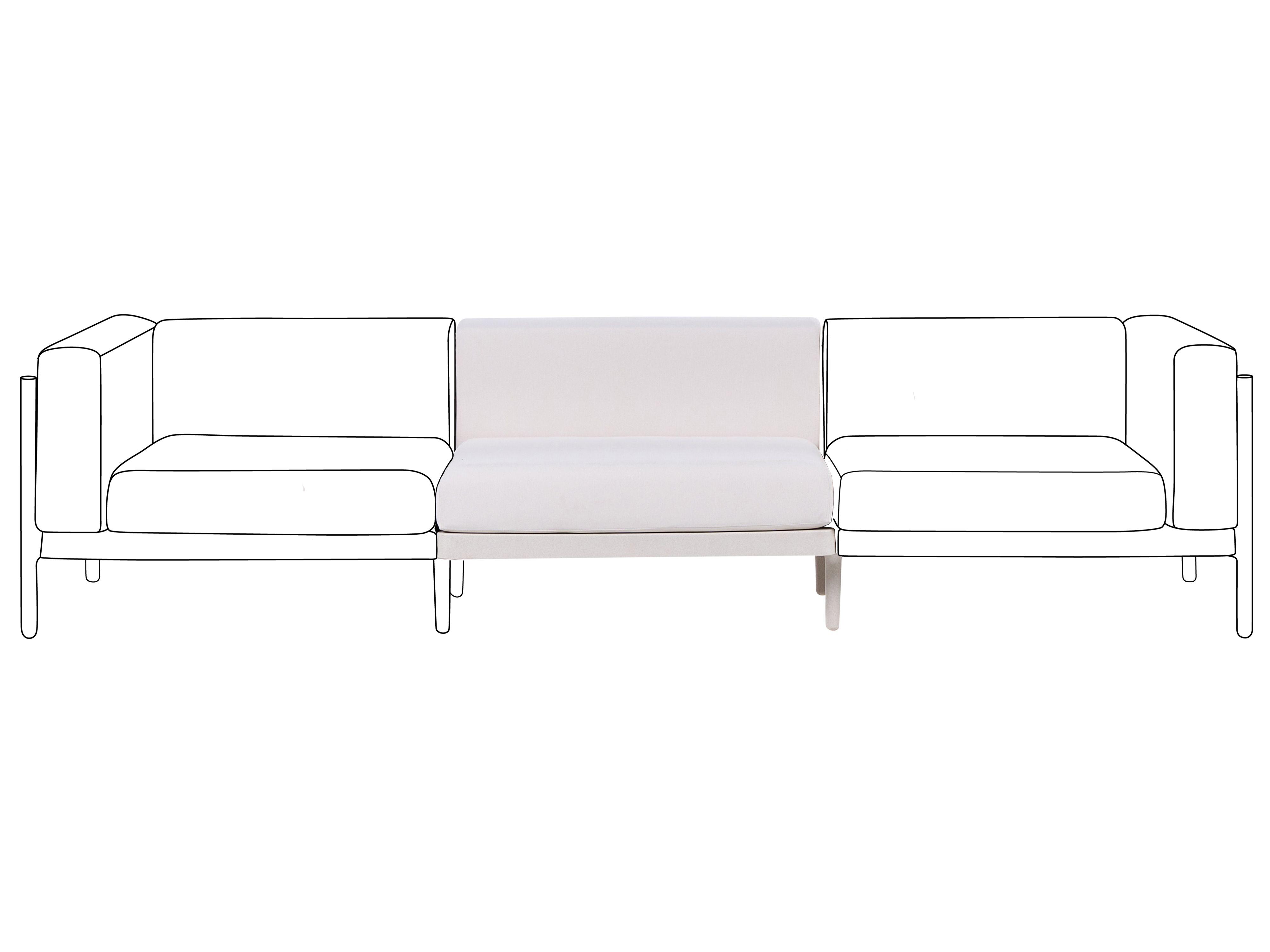 Tuinbank uitbreidingsmodule FERRETTI Lichtbeige
