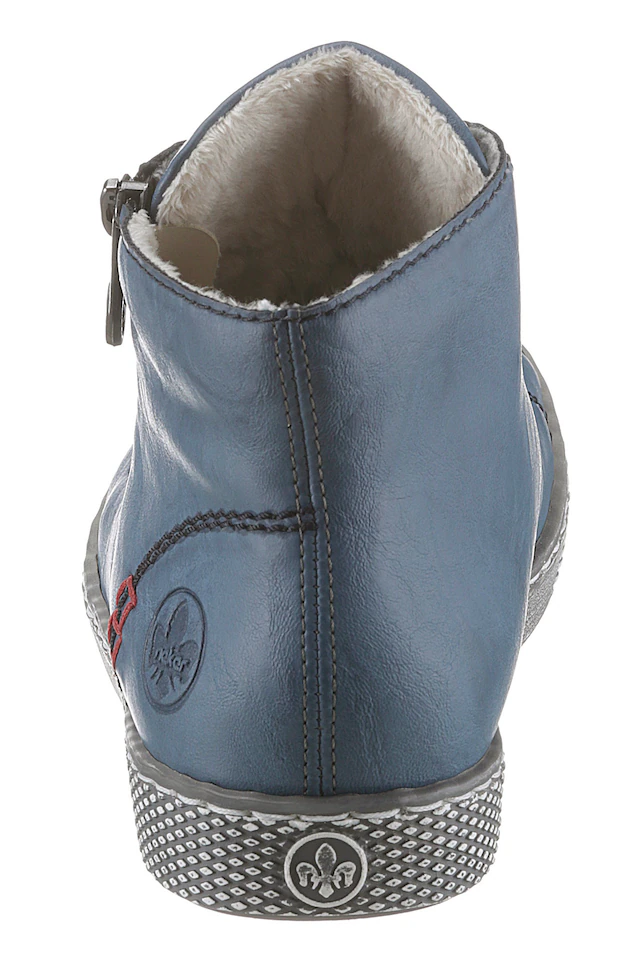 Rieker Schnürboots  , Schnürstiefelette, Casual-Boots mit Reissverschluss aussen