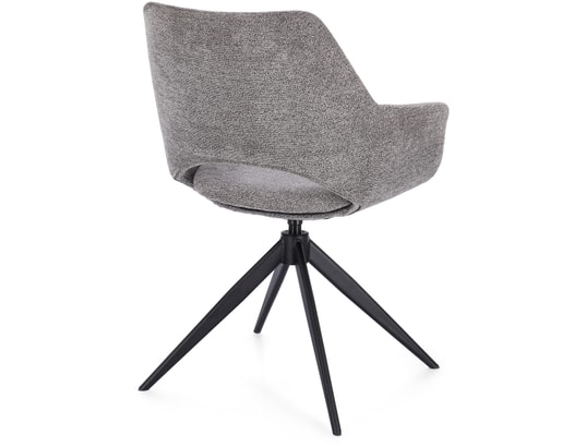 CONCEPT1 - Chaise Vivian grey pivotante