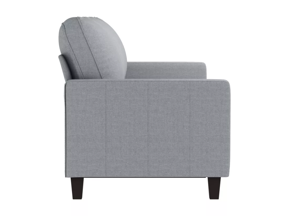 Canapé à 3 places Gris clair 180 cm Tissu