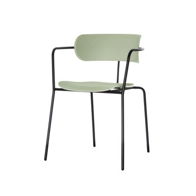Chaise BISTRO - avec accoudoirs - vert
