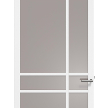 Arne & Bodil binnendeur ABE105 brons glas - wit afgelakt