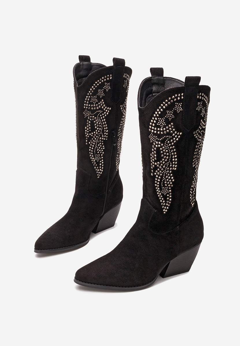 Bottes cowboy femme noires Tanassie