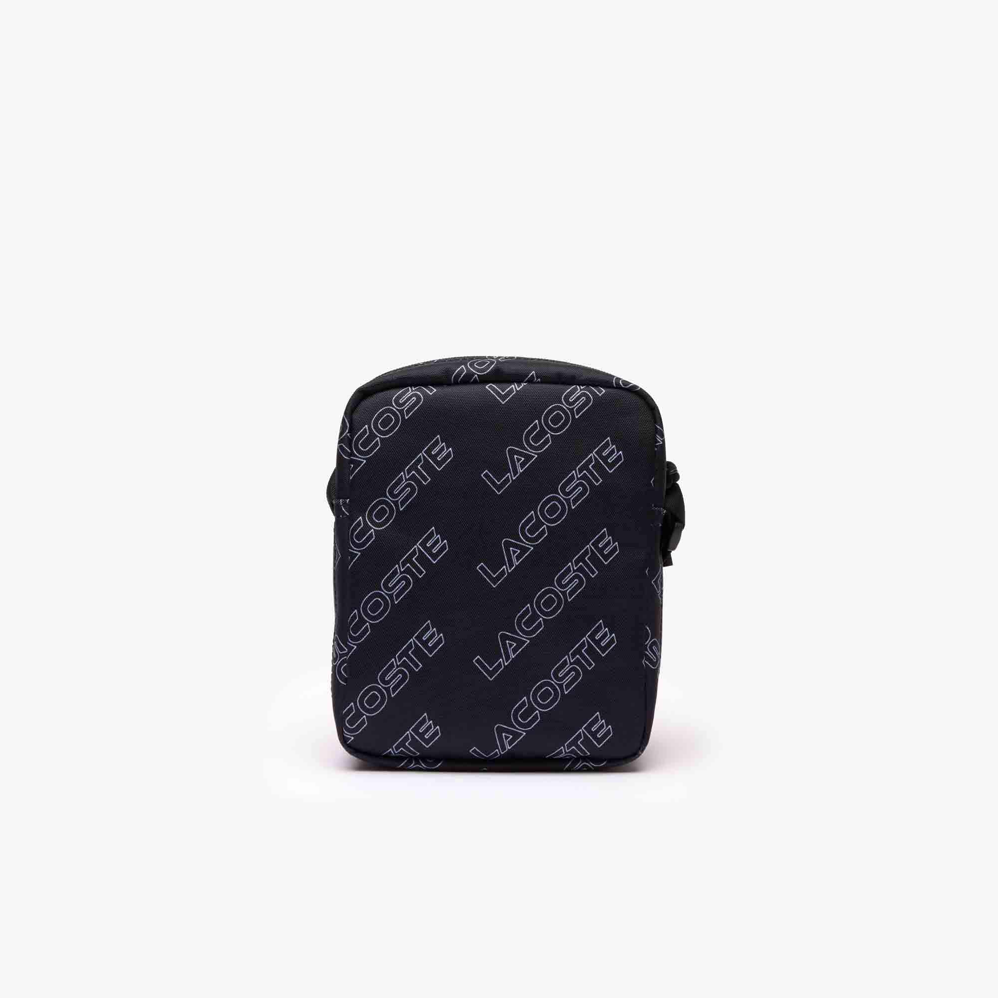 Sacoche verticale Neocroc effet petit piqué Sacoches & Pochettes - Noir - Lacoste - Homme