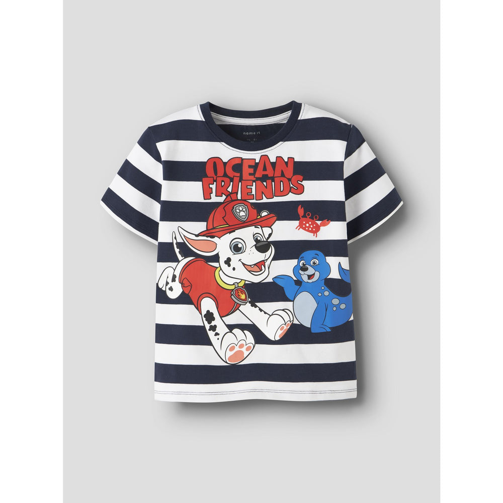Køb Name It Navy Blazer Nmmmilan Paw Ss Nreg Top Box Cplg
