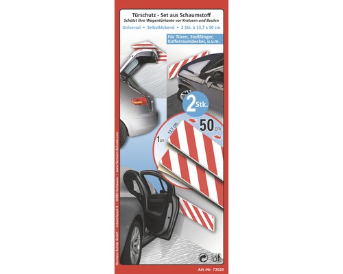 Deurbeschermingsset van schuim, zelfklevend, voor montage aan de garagewand 500x137x10 mm