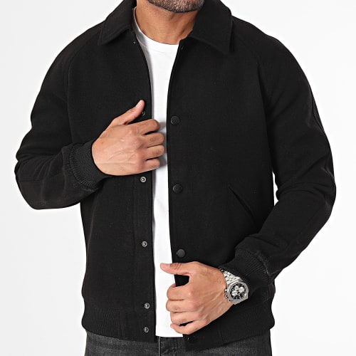 Veste Effet Laine 0324 Noir