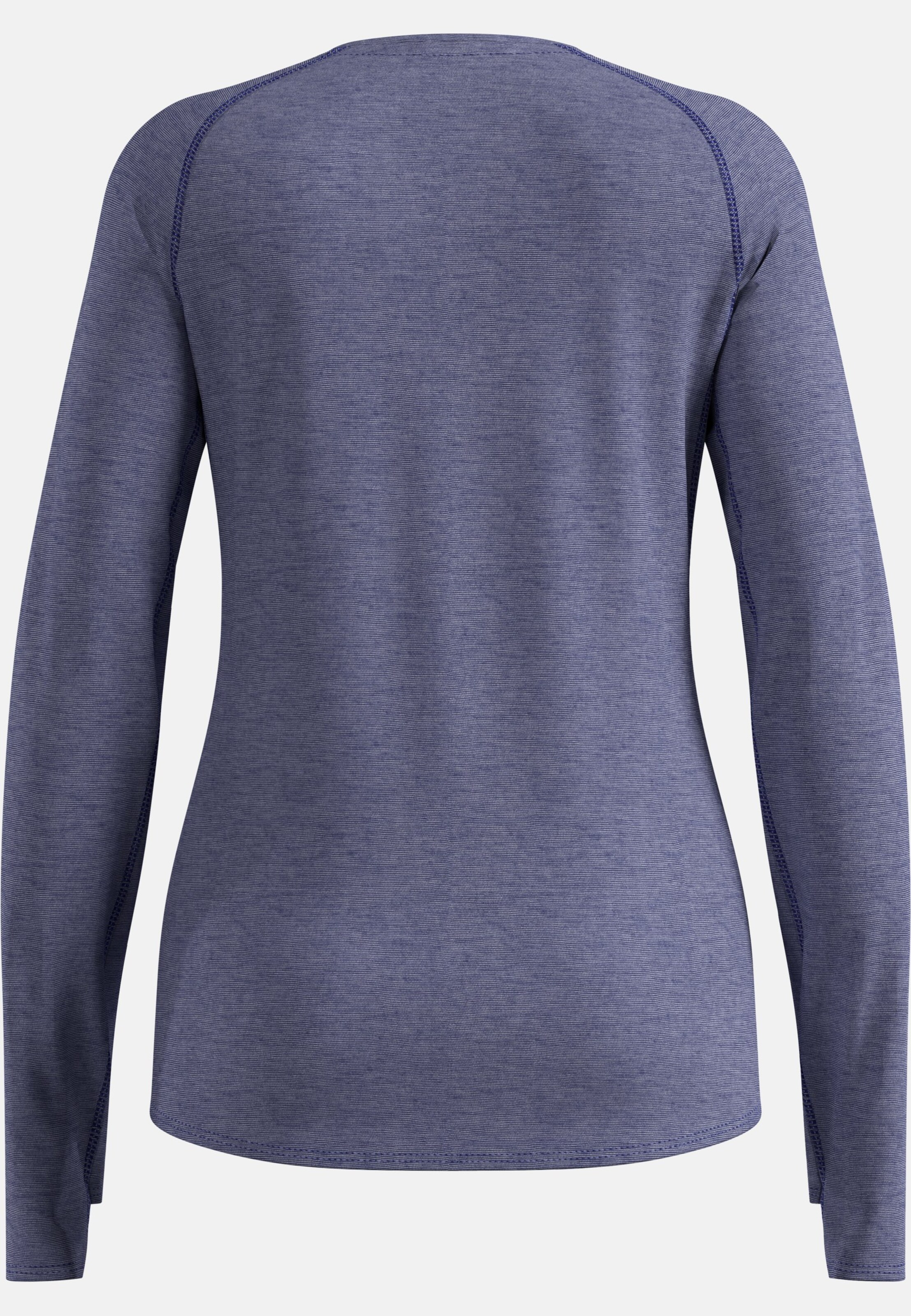 Langärmeliges X-Alp Performance Wool 115 Trailrunning-Shirt in skipper blue melange
