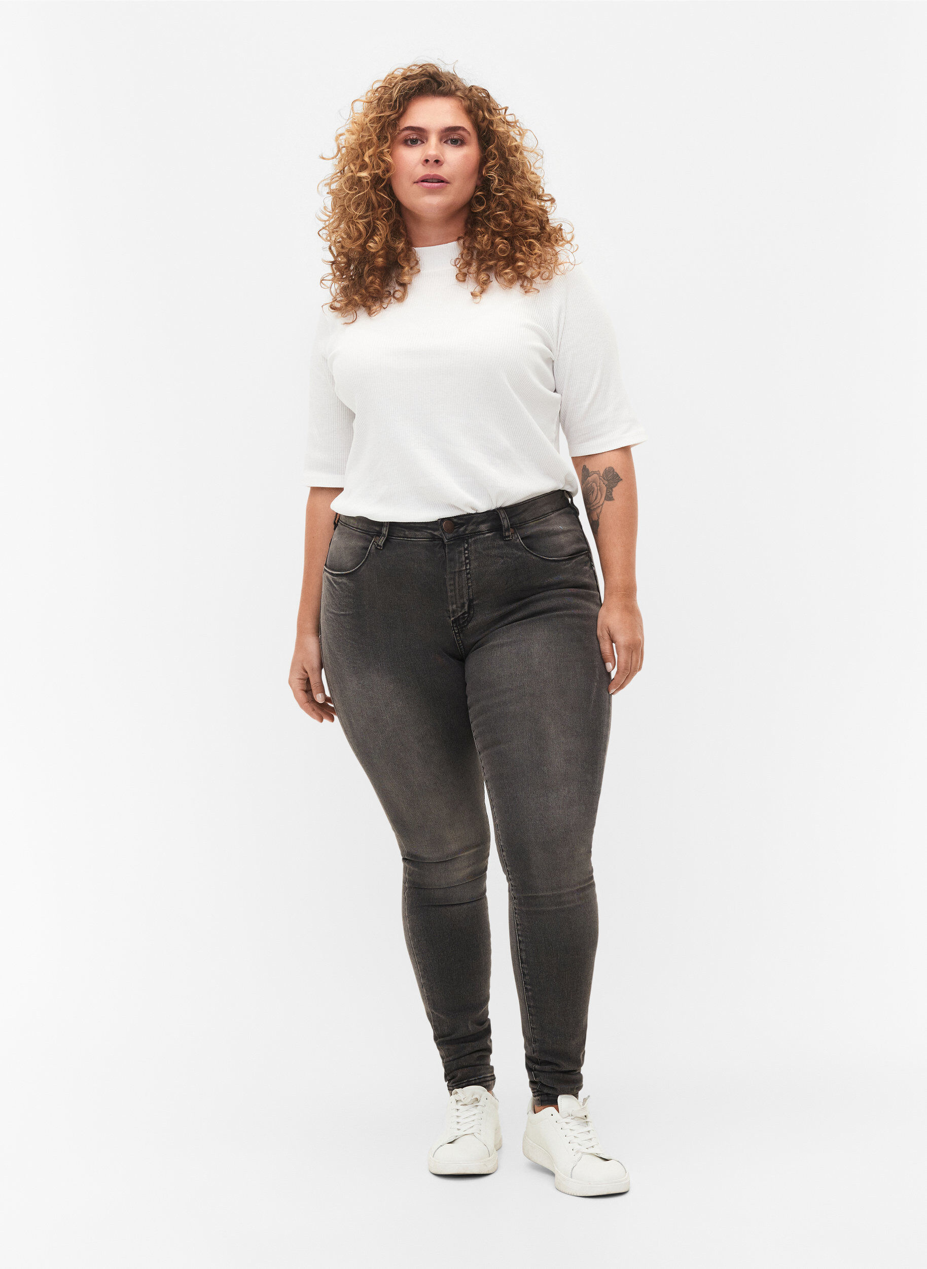 Super slim Amy jeans med høj talje