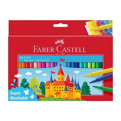 Faber-Castell - 50 Feutres - couleurs assorties