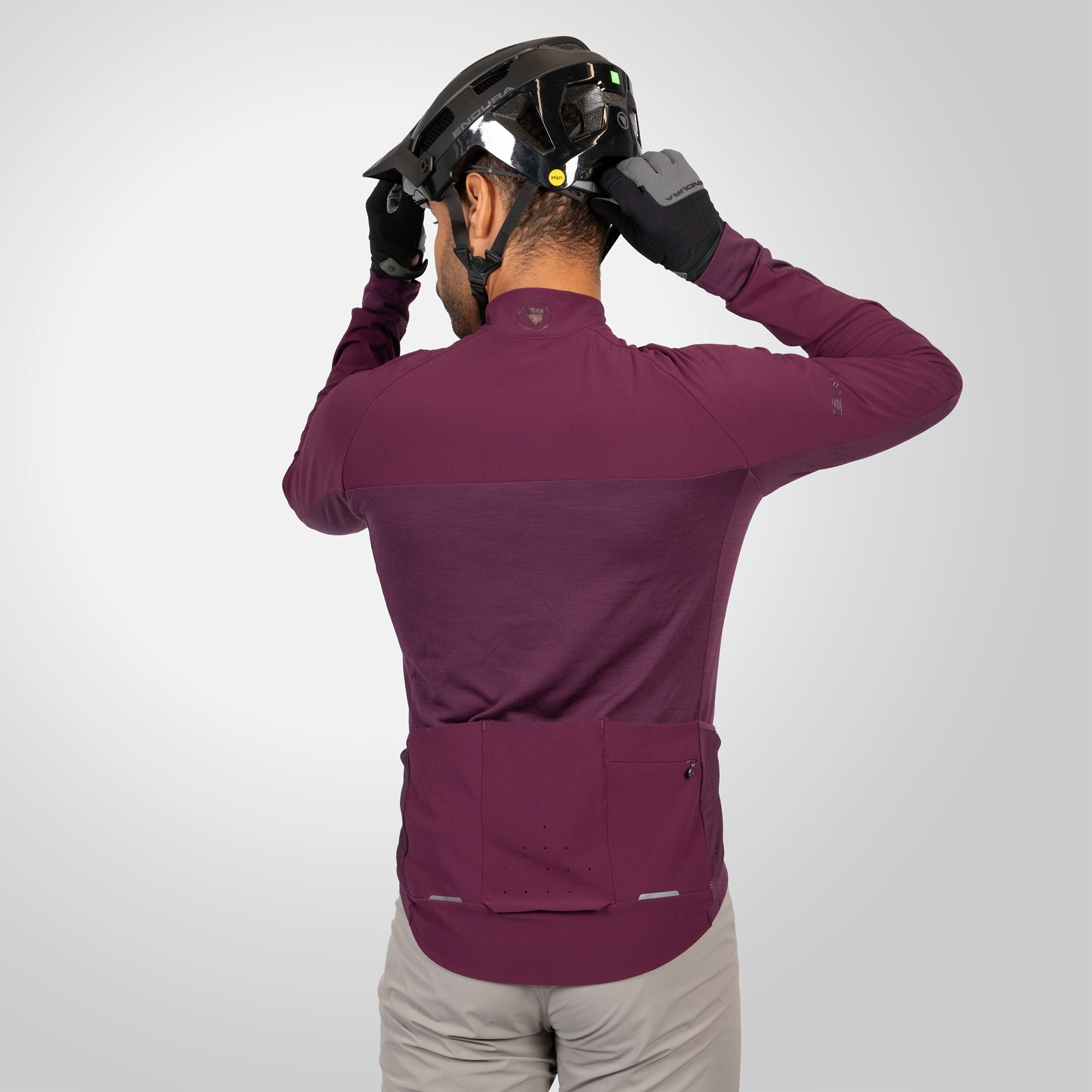 Endura GV500 Langærmet Cykeltrøje Aubergine