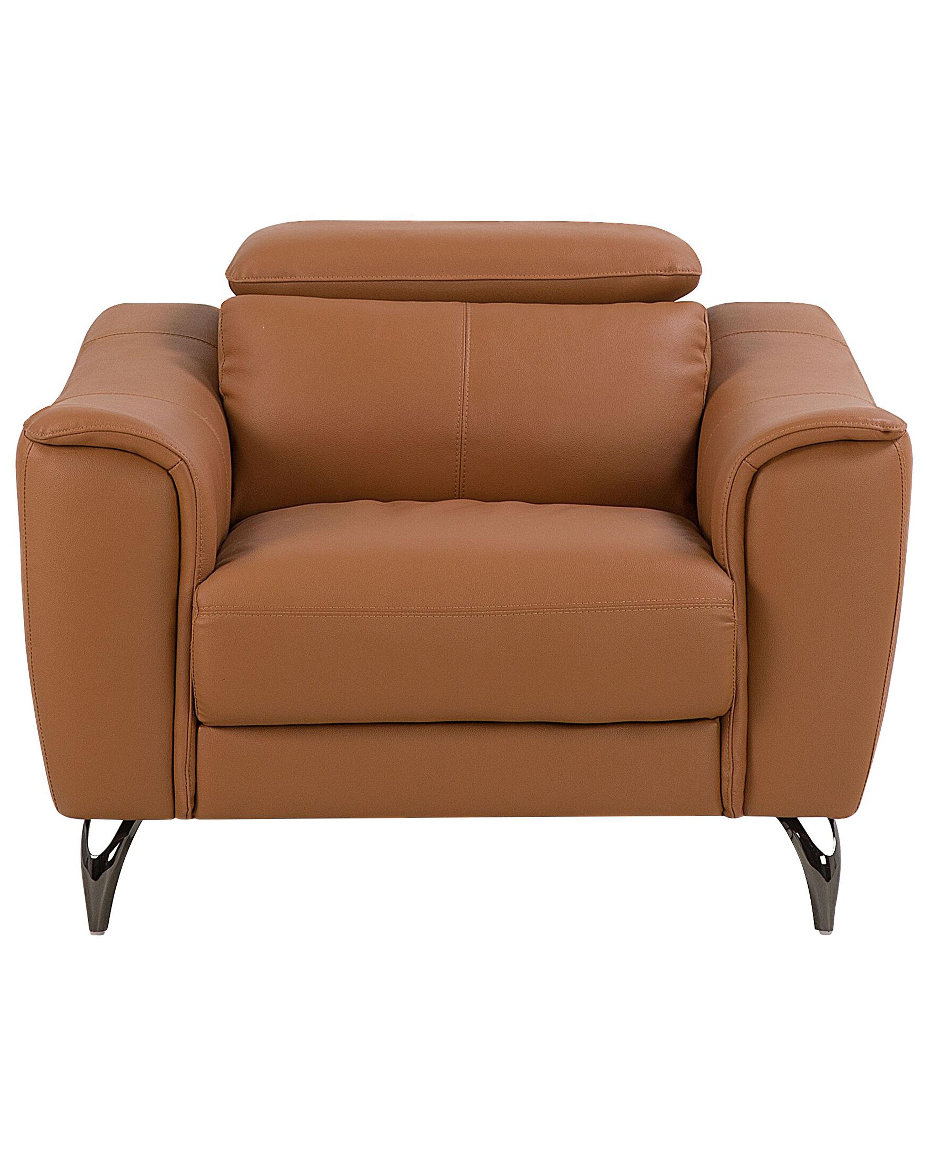 Fauteuil NARWIK Leer Bruin