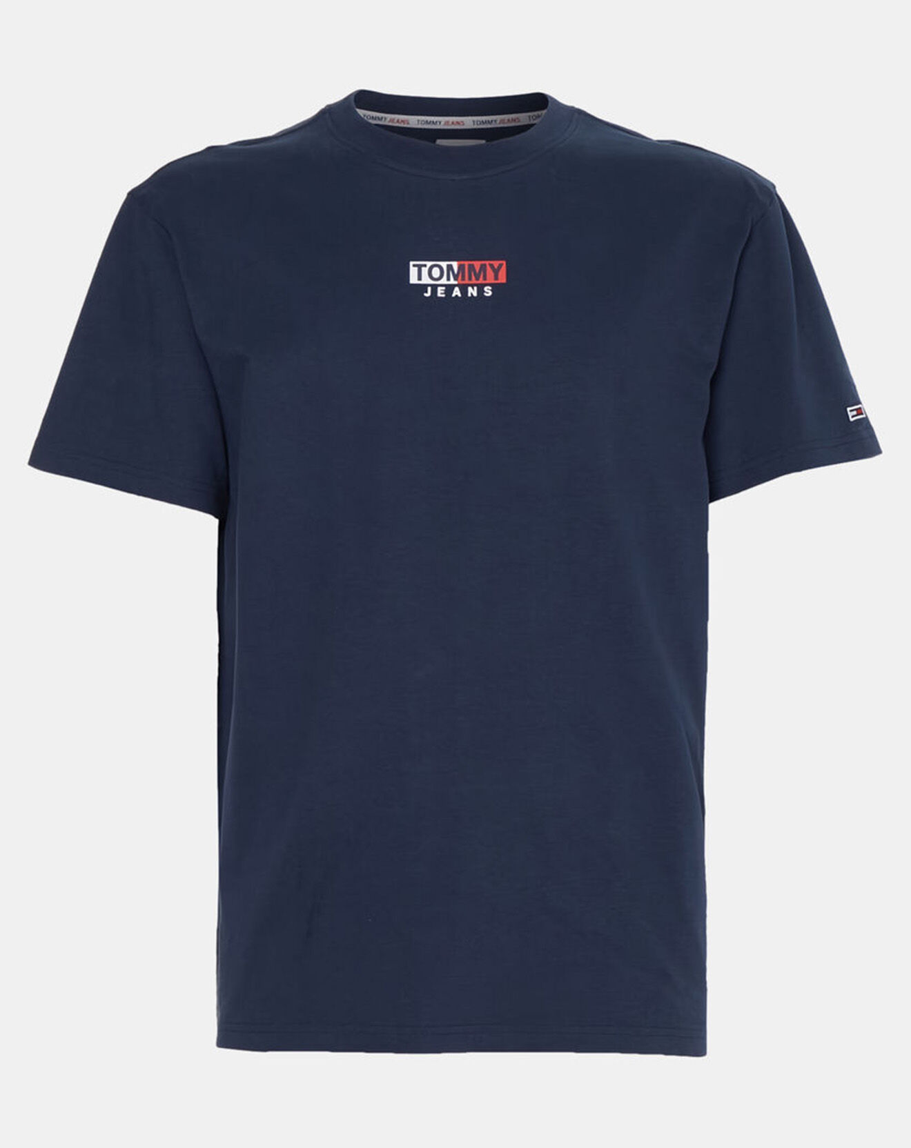 Tommy Jeans T-Shirt Peached Entry Flag bleu marine