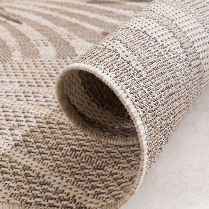 Buiten vloerkleed - Tiga Palm Taupe
