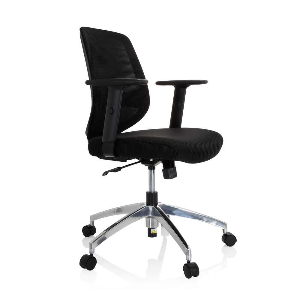 Home Office Bürostuhl CHESTER PRO Stoff/Netzstoff mit Armlehnen (höhenverstellbar) hjh OFFICE