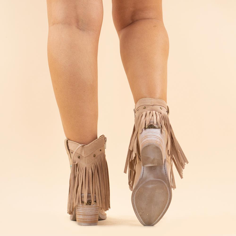 Nemonic 2299 boho boots lichtroze