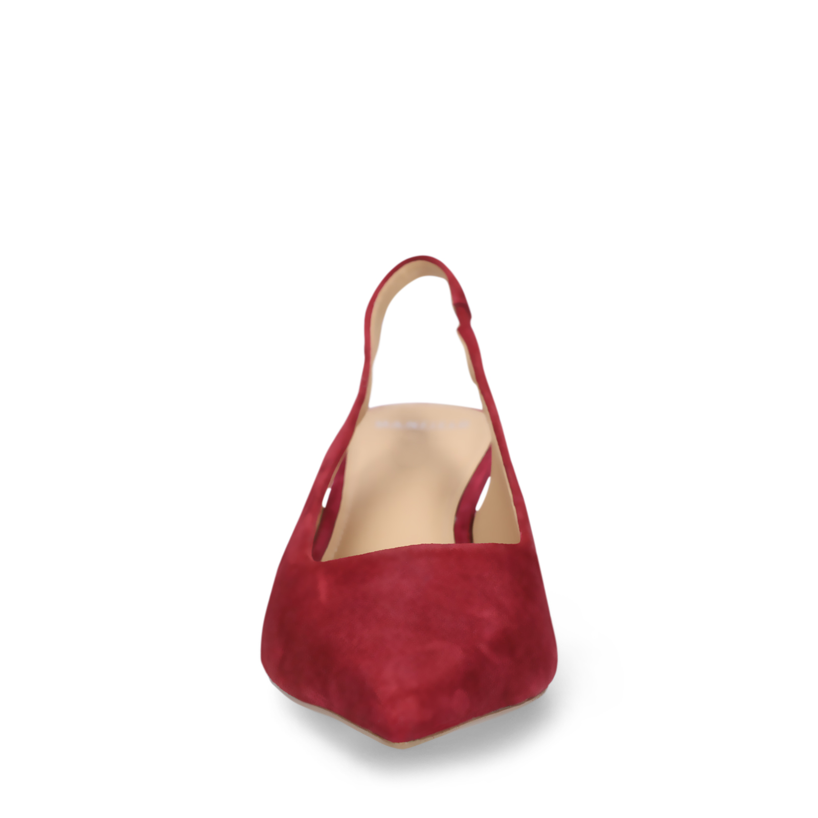 Burgundy suède slingbacks