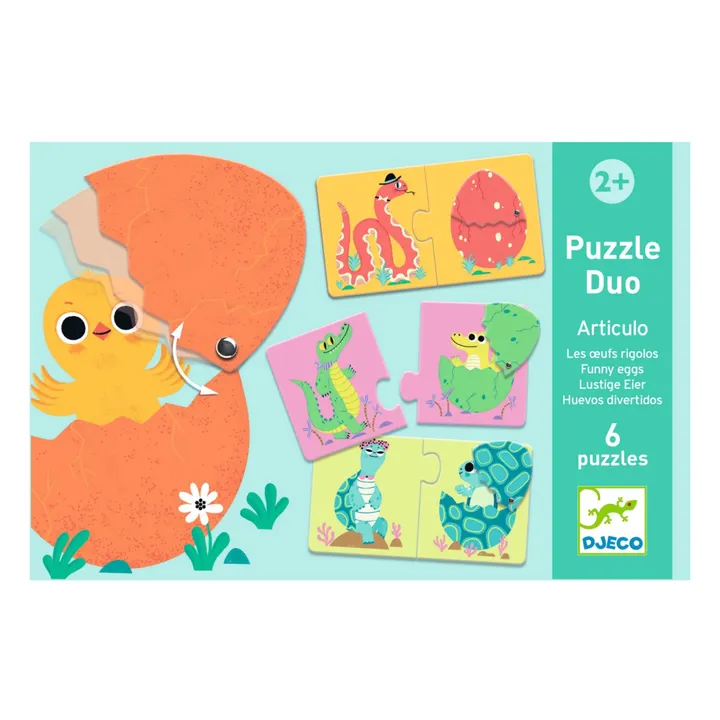 Djeco Puzzles duo-trio Oeufsrigolos