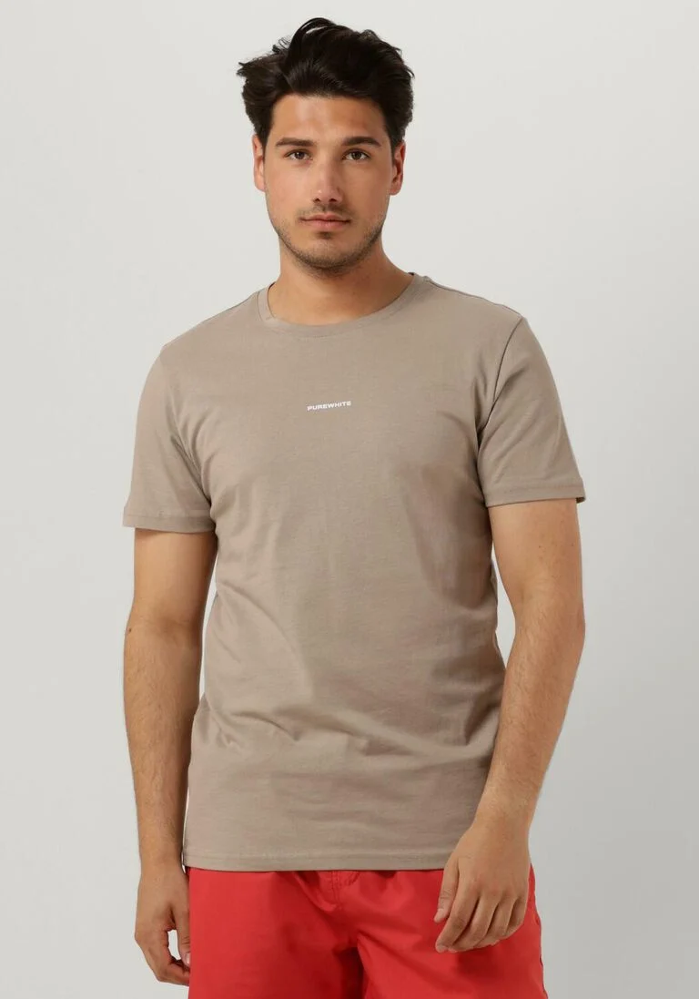 PUREWHITE taupe purewhite t-shirt pure logo tee