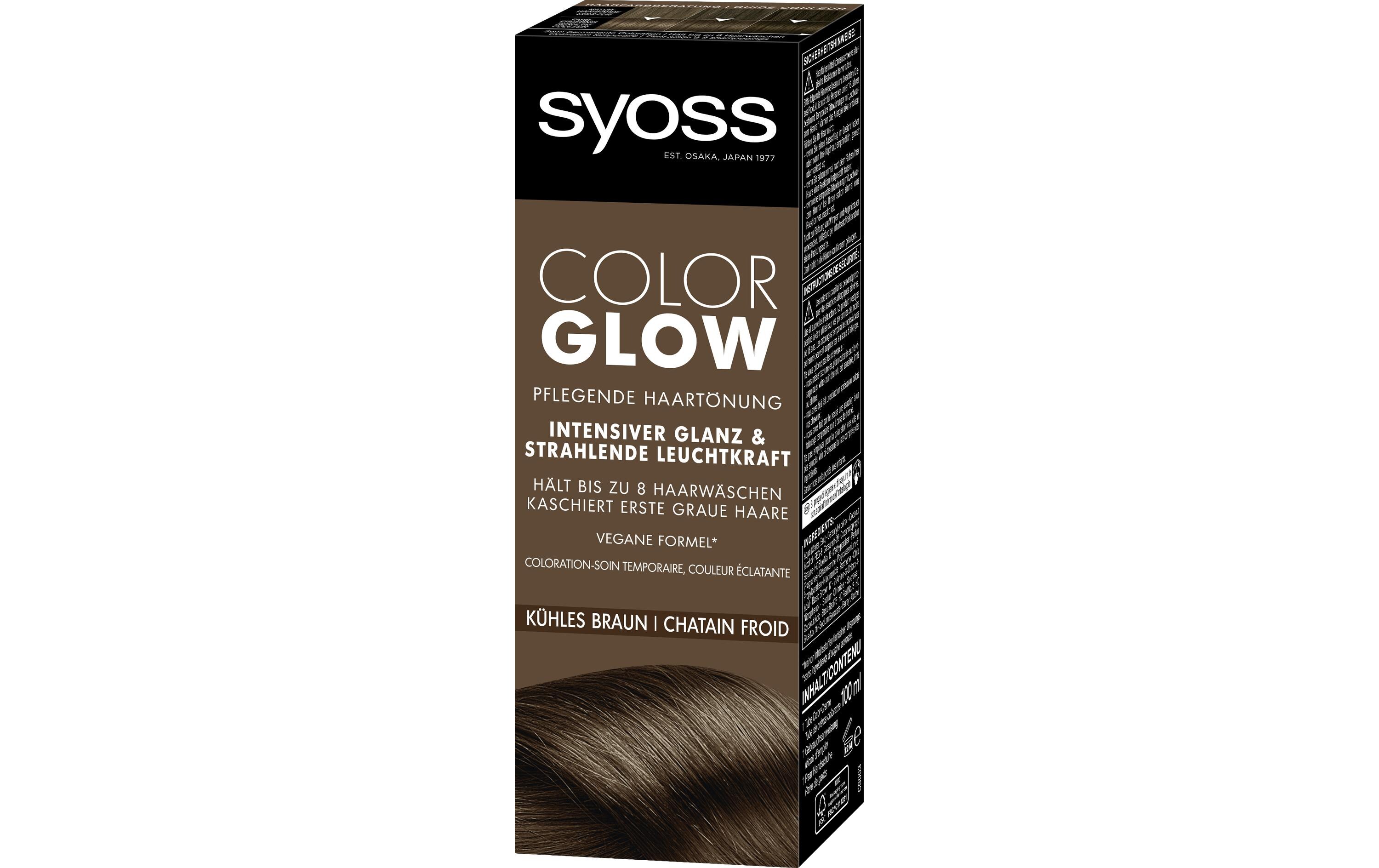 Haarcoloration Color Glow Kühles BraunPflegende Haartönung verleiht Glanz und Leuchtkraft