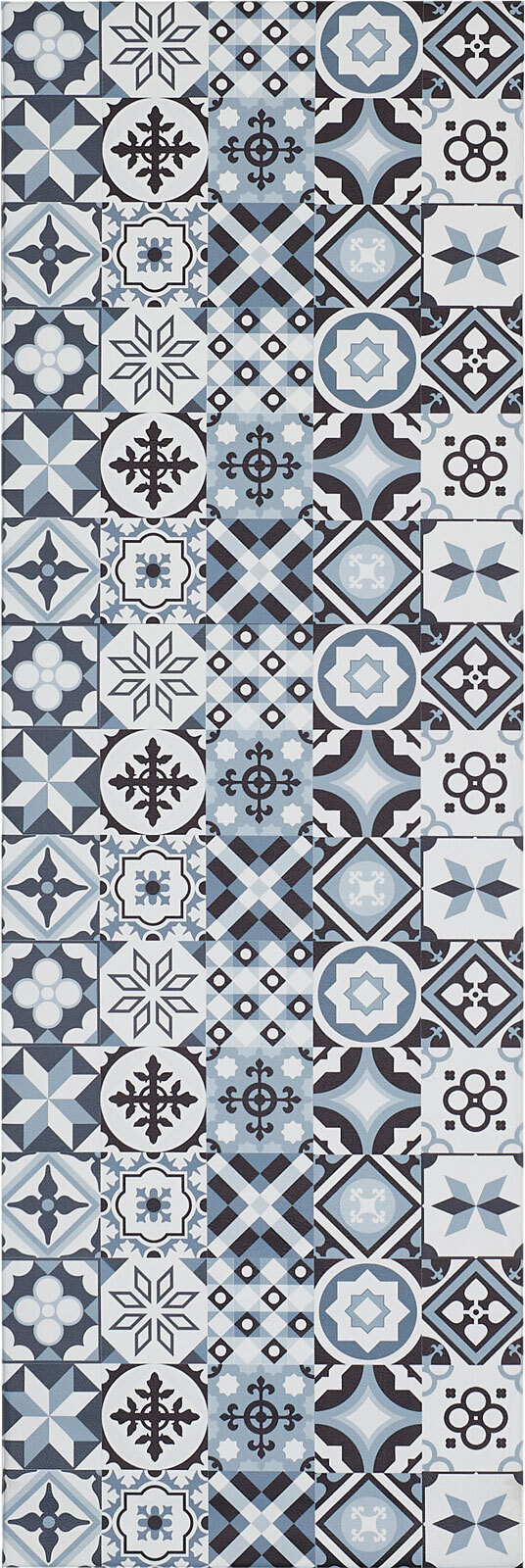 Küchenteppich Marrakesch Blau/Grau 70 x 200 cm