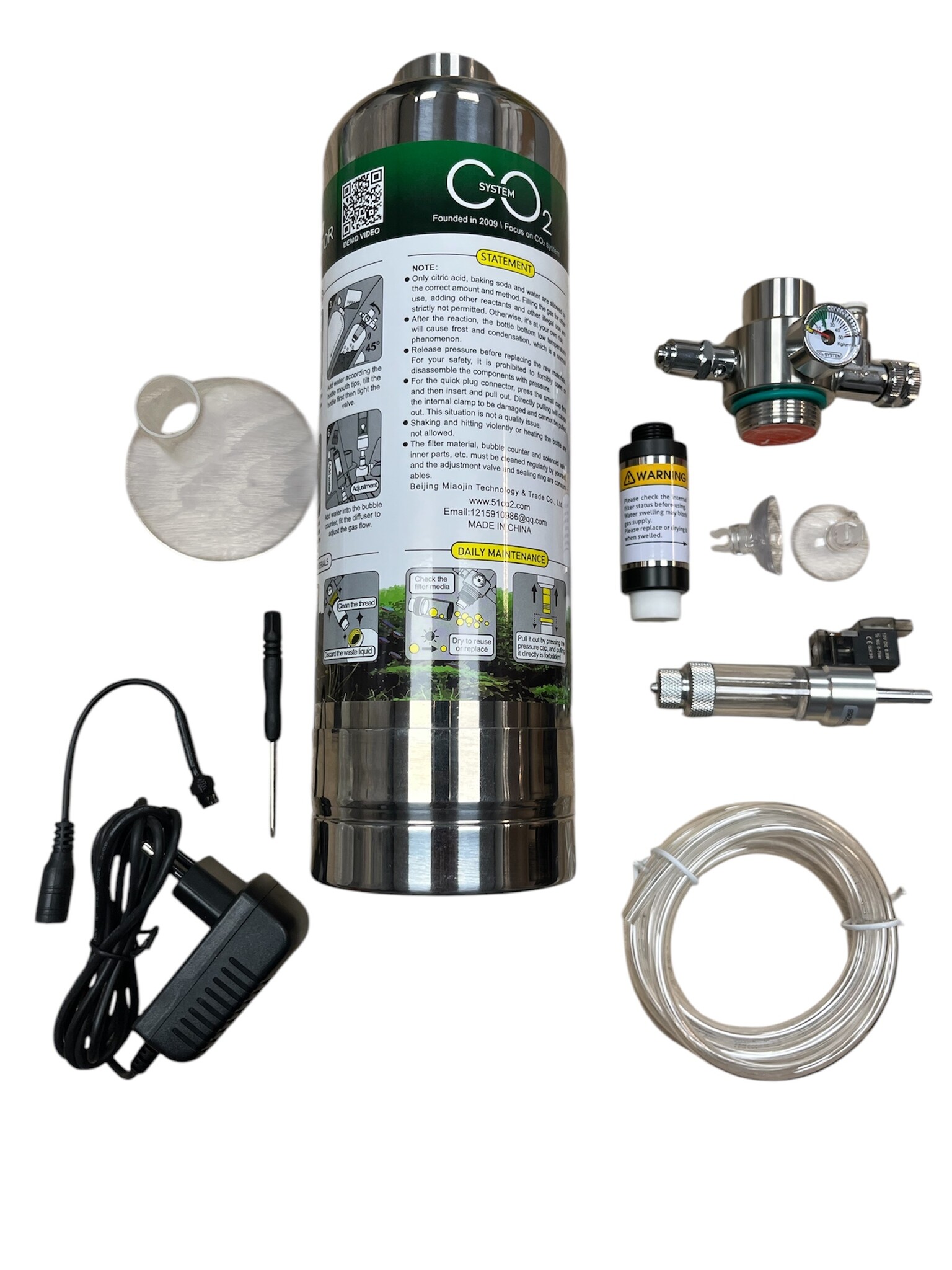 AquastoreXL Aquarium CO2 Generator Set | Zelf CO2 produceren