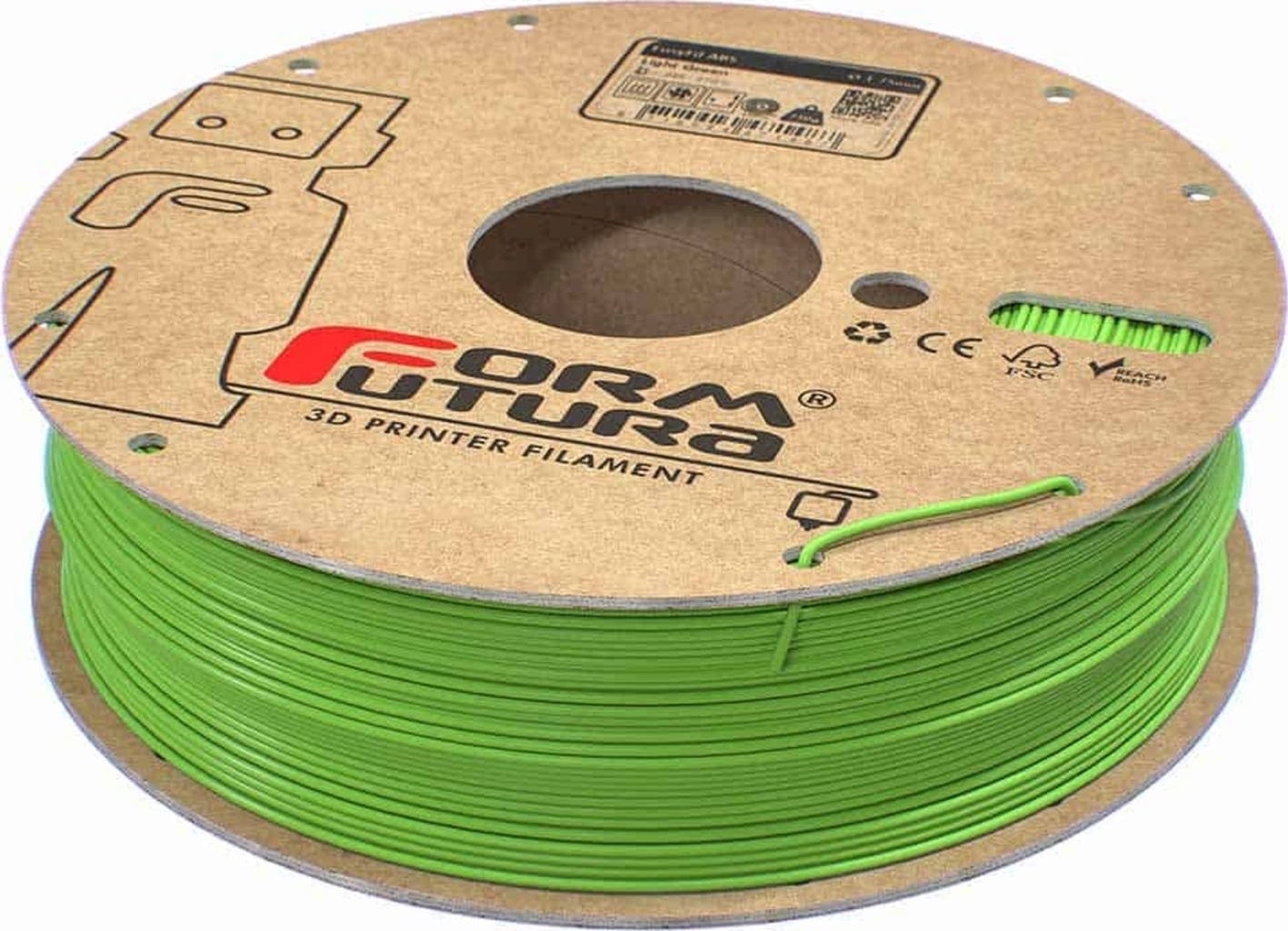 FormFutura  EasyFil™ ABS Light Green, 1,75 mm / 750 g    Schlagfestes ABS Filament in Hellgrün