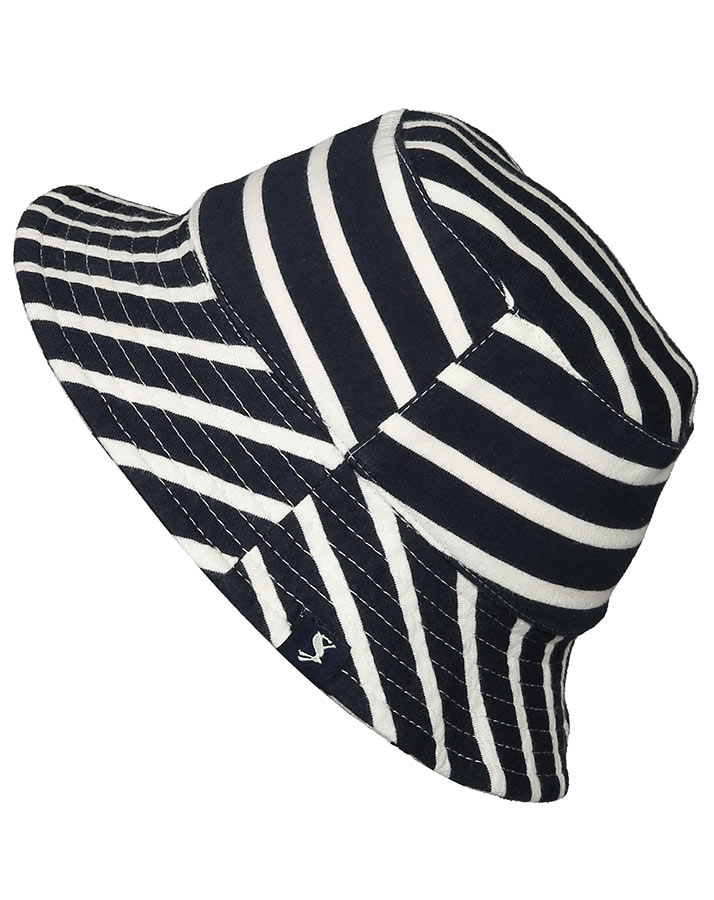 Sommerhut STRIPES zum Wenden in blau/weiß