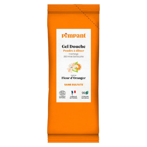 Pimpant Gel Douche Poudre à Diluer - 6 parfums - Vanille Gourmande Recharge : 25 gr