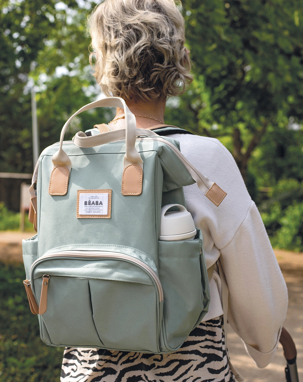 Wickelrucksack WELLINGTON (33x40x12) in salbeigrün