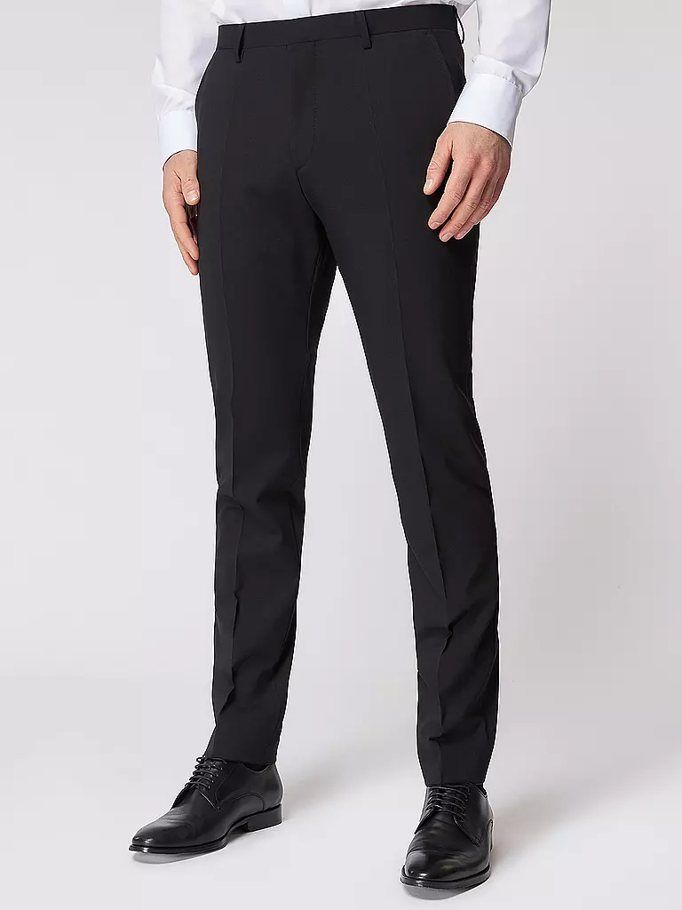 ROY ROBSON Anzughose Slim Fit schwarz