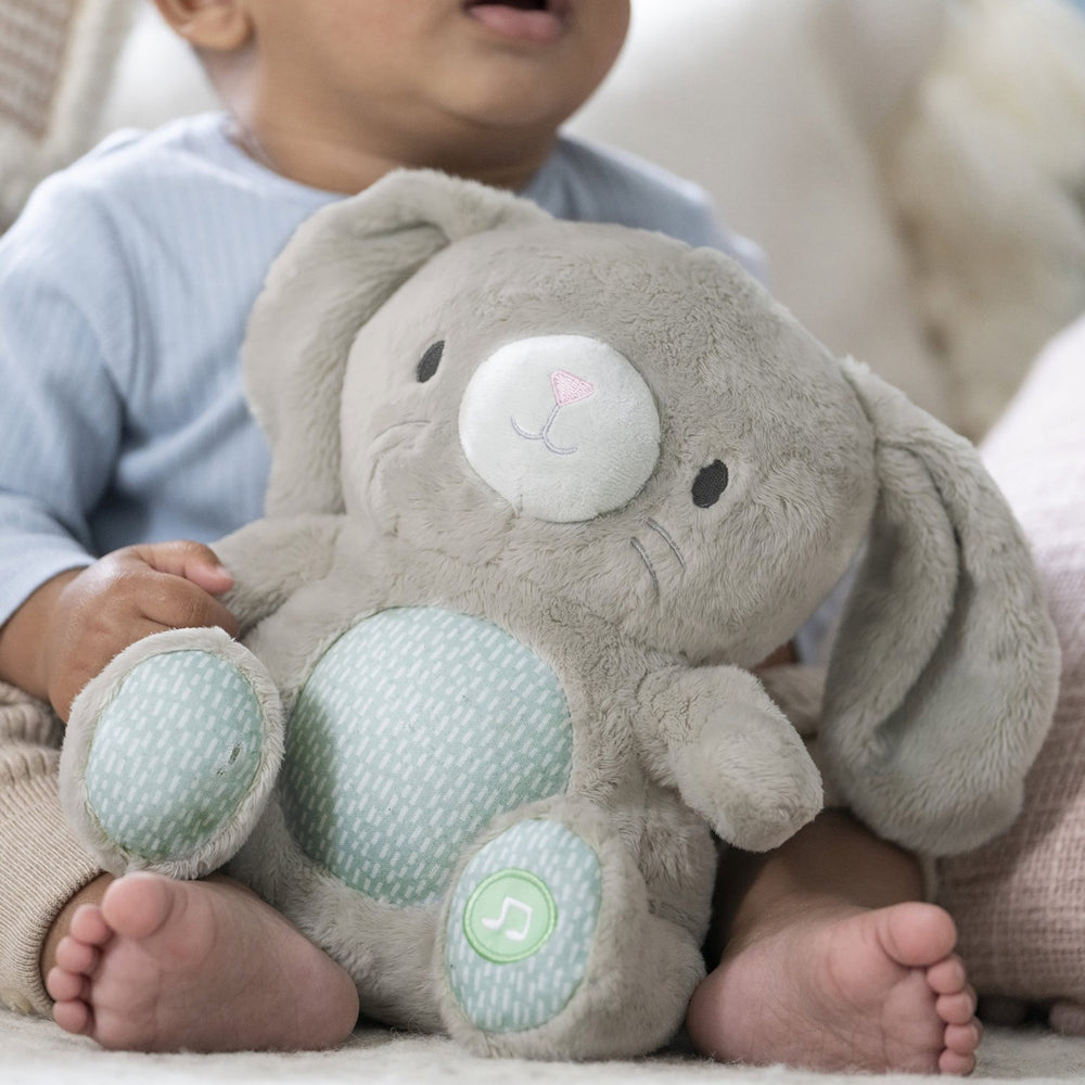 Køb Ingenuity Grey Heart To Hugs™ Sylvi™ Kaninbamse Med Hjertelyd Og Lys
