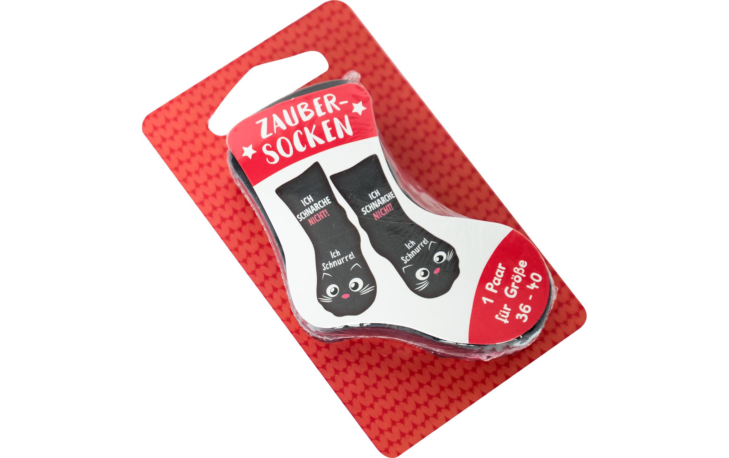 Socken Schnarche nicht Grösse 36 - 40, waschbar (40 Grad)Humorvolle Zaubersocken, ideal als Geschenk