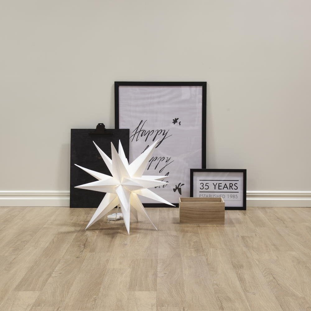 LED-lichtobject Alice Star in wit 0,43W IP44