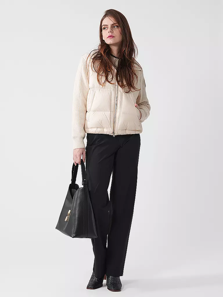 FURLA Ledertasche - Hobo Bag GOCCIA Medium schwarz