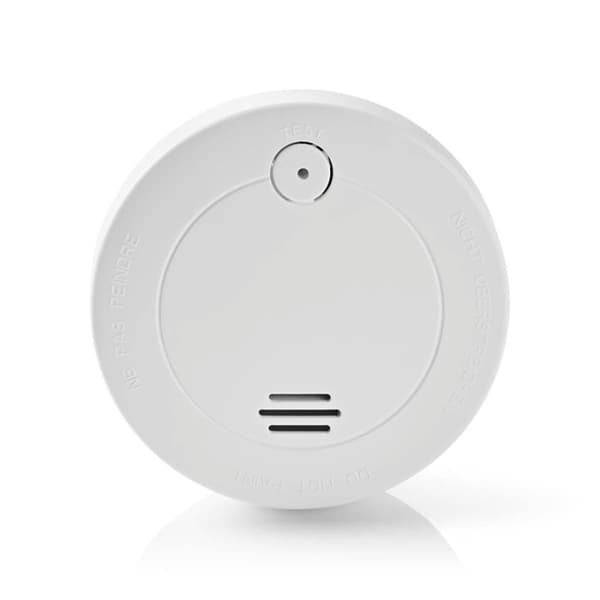 Nedis Røykvarsler | Batteri drevet | batteritid opp til: 1 år | EN 14604 | Med test knapp | 85 dB | ABS | Hvit